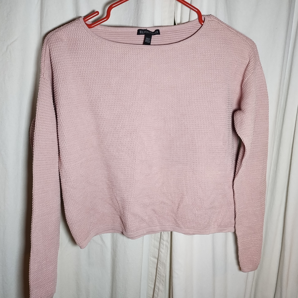 Eileen Fisher Dusty Rose Textured Sweater